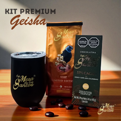 KIT PREMIUM GEISHA + VASO CAF + CHOC 53%